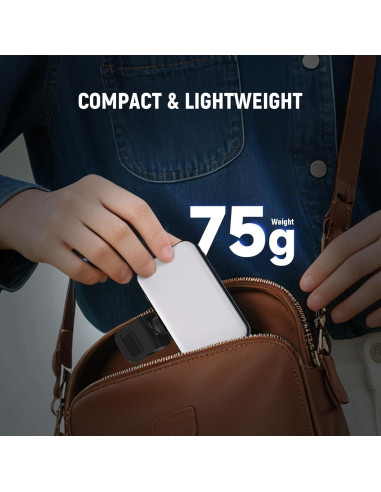 Luz LED para Selfie NEEWER N6, 66 LEDs, Compacta y Recargable