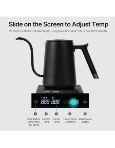 Hervidor Eléctrico TIMEMORE 600ML con Control de Temperatura 2