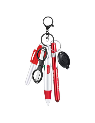 Juego de 6 Bolígrafos para Enfermeras MotiMind - Rojo