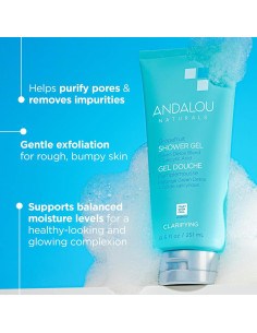 Gel de Ducha Aclarador Andalou Naturals 250 ml - Pomelo 2