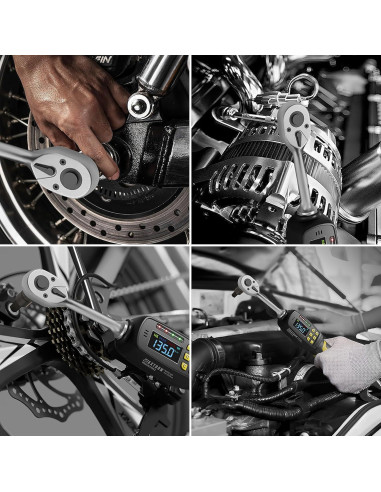 Llave de Torque Digital WAXTRON 1/2" 4-135 Nm Precisión +/-2%