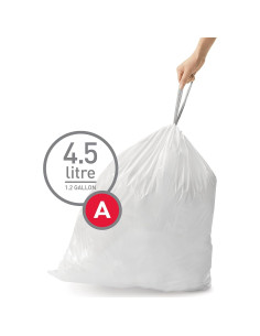 Forros de Basura Ajustados simplehuman Código A 90 Contador 4.5L 2
