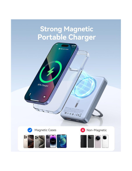 Cargador Portátil Inalámbrico ORICO KD10S 10000mAh Azul