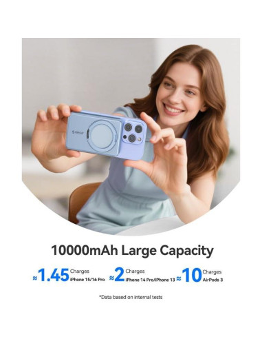 Cargador Portátil Inalámbrico ORICO KD10S 10000mAh Azul