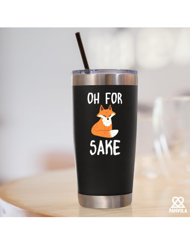 Taza de Viaje Panvola Oh For Fox Sake 887 ml Acero Inoxidable
