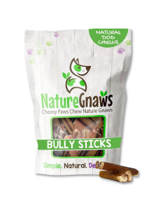 Mordiscos de Bully Stick Nature Gnaws 7.5 cm - 227 g