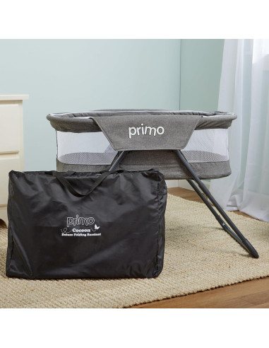 Cuna de Viaje Plegable Primo Deluxe Gris Heather - 90.2x48.3cm