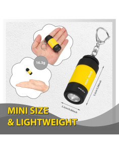 Paquete de 3 Linternas de Llave CASTNOO LED Recargables USB 2