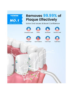Irrigador Oral Inalámbrico VIMMK Y208 300ML 9 Boquillas IPX7 2
