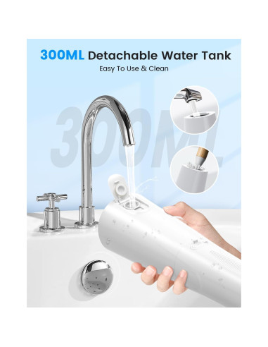 Irrigador Oral Inalámbrico VIMMK Y208 300ML 9 Boquillas IPX7