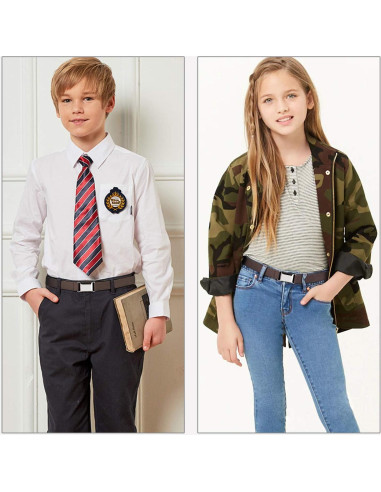 Cinturón Elástico Ajustable JASGOOD para Niños - 2 Piezas