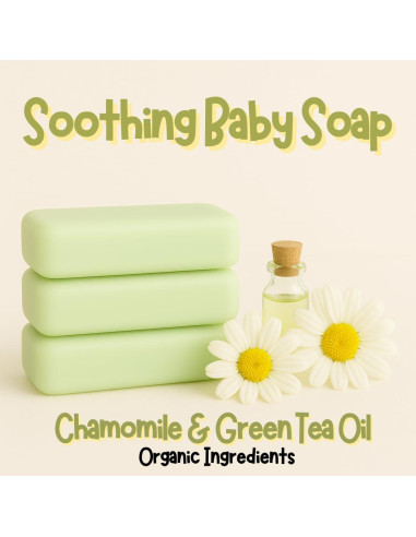 Jabón de Barra Orgánico Hipoalergénico Tinoq - Manzanilla 340g