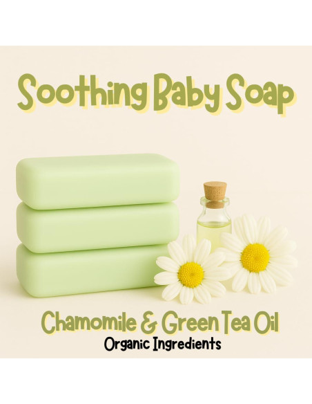 Jabón de Barra Orgánico Hipoalergénico Tinoq - Manzanilla 340g