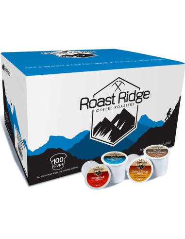 Cápsulas de café Roast Ridge K-Cup 100 unidades variado