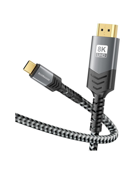 Cable USB C a HDMI BlueRigger 8K 1.83m 60Hz 48Gbps
