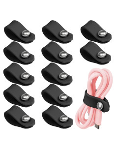 10 Pcs Correas de Silicona ELFRhino para Organizar Cables