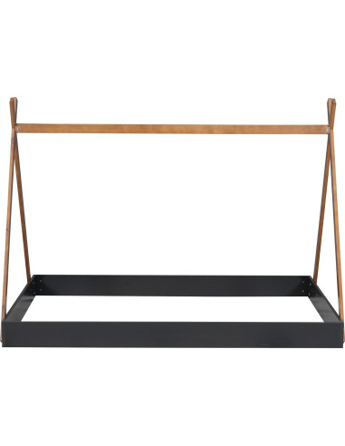 Cama Tipi de Madera Completo Mirightone para Niños Negra
