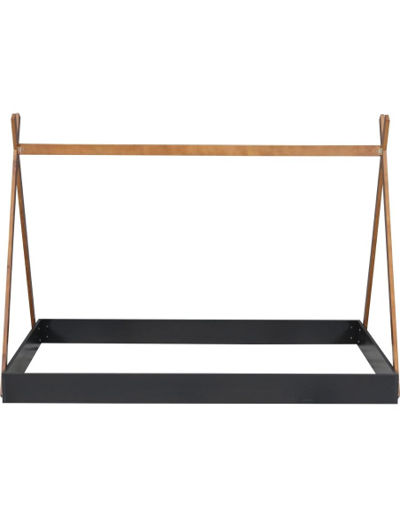 Cama Tipi de Madera Completo Mirightone para Niños Negra