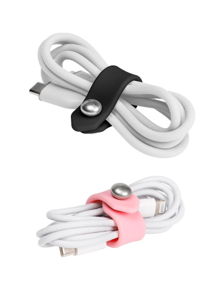 10 Pcs Correas de Silicona ELFRhino para Organizar Cables