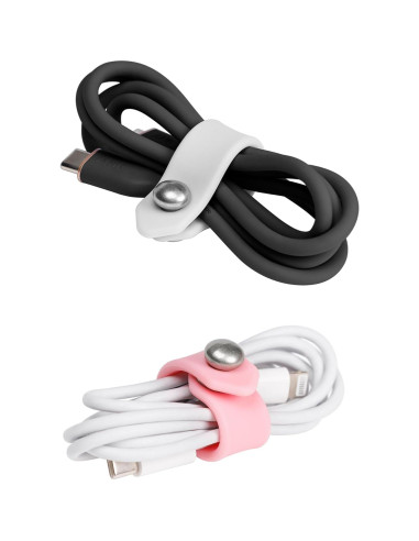 10 Pcs Correas de Silicona ELFRhino para Organizar Cables