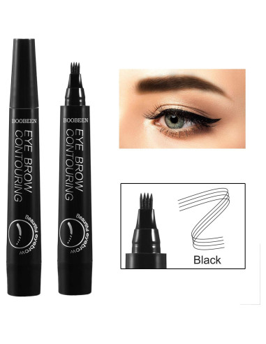 Lápiz de Cejas Microblading Boobeen 2 Pcs Impermeable