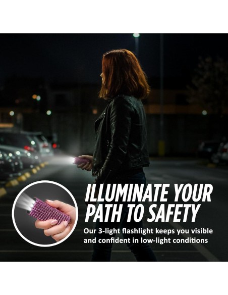 Mini Pistola de Choque Llaverito Guard Dog Bling It On Rosa