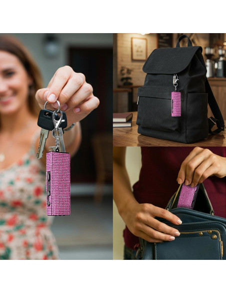 Mini Pistola de Choque Llaverito Guard Dog Bling It On Rosa