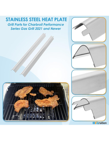 Piezas de Parrilla Charbroil Performance 2 Quemadores - Rejillas y Placas
