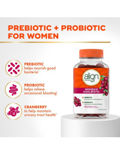 Gominolas Align Probiotico + Prebiotico 50 Unidades Salud Femenina 2