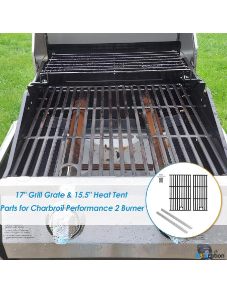 Piezas de Parrilla Charbroil Performance 2 Quemadores - Rejillas y Placas