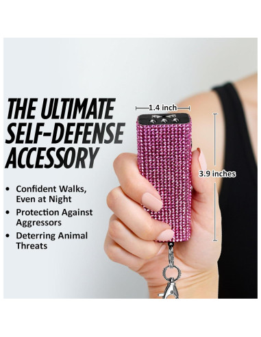 Mini Pistola de Choque Llaverito Guard Dog Bling It On Rosa