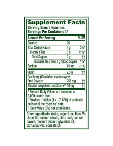 Gominolas Align Probiotico + Prebiotico 50 Unidades Salud Femenina