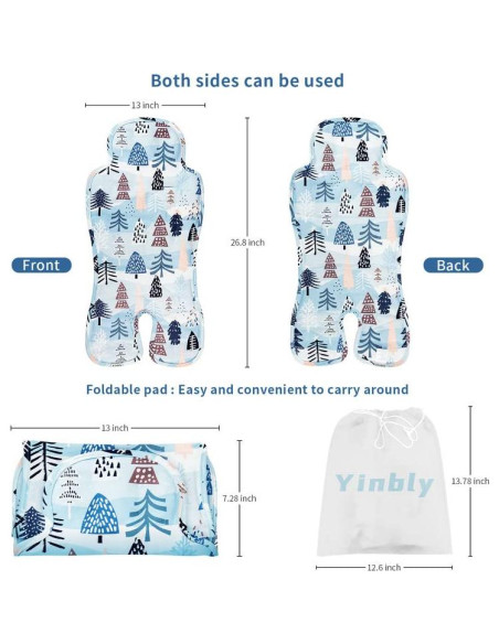 Almohadilla Enfriadora para Asiento de Coche Bebé B-001-Forest Almohadilla Enfriadora para Asiento de Coche Bebé B-001-Forest
