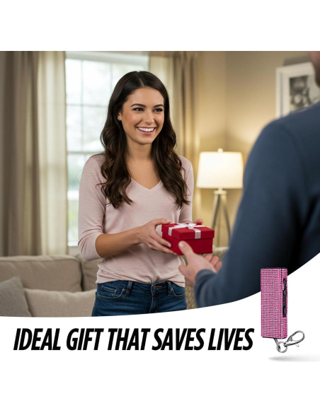 Mini Pistola de Choque Llaverito Guard Dog Bling It On Rosa