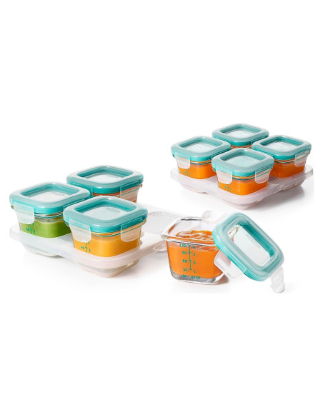 Set de Bloques de Vidrio OXO Tot para Bebés - 8 Piezas 120 mL
