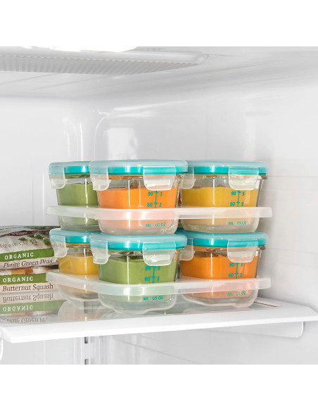 Set de Bloques de Vidrio OXO Tot para Bebés - 8 Piezas 120 mL