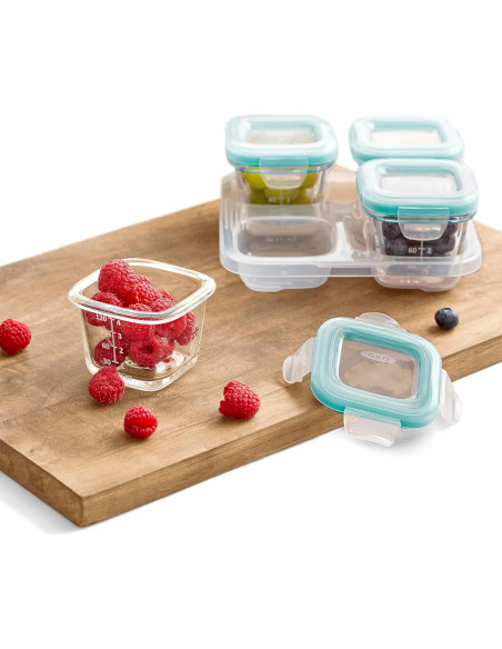 Set de Bloques de Vidrio OXO Tot para Bebés - 8 Piezas 120 mL