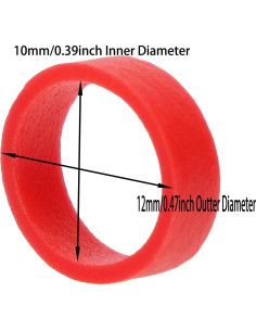 Correas de Silicona Rojas ONLYKXY 250 Piezas Reutilizables 2