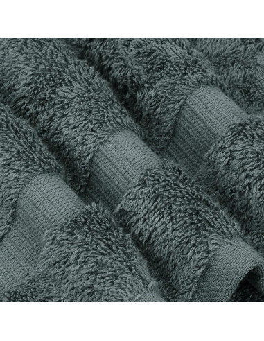 Juego de 4 Toallas de Baño Premium Algodón Turco Chakir Gris