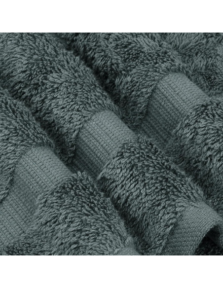 Juego de 4 Toallas de Baño Premium Algodón Turco Chakir Gris