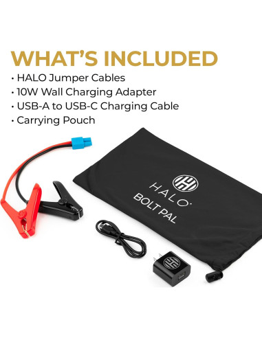 Arrancador de Coche Portátil HALO Bolt PAL 1000 - Negro