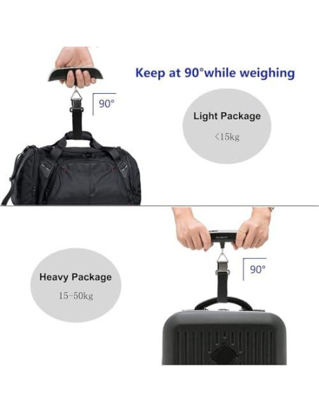 Báscula de Equipaje Digital Shaoguang 50kg Pantalla LCD Negra