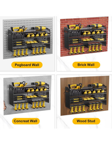 Organizador de Herramientas Oviitech Montaje en Pared 4 Niveles