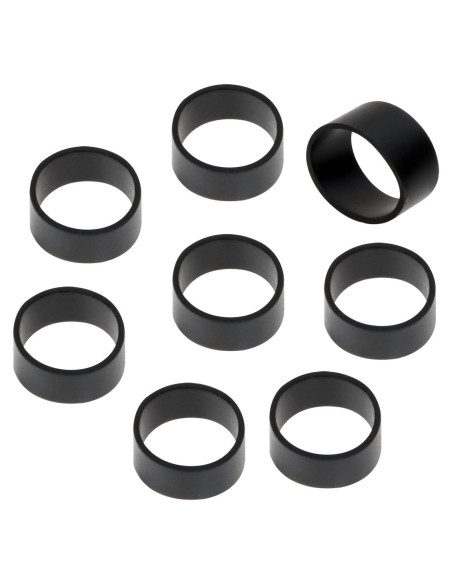 200 Correas de Silicona Negras ONLYKXY para Cables 8x5mm