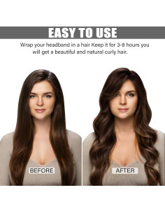 Conjunto de Rulos Sin Calor Ailsa 8 Piezas Terciopelo Negro 2