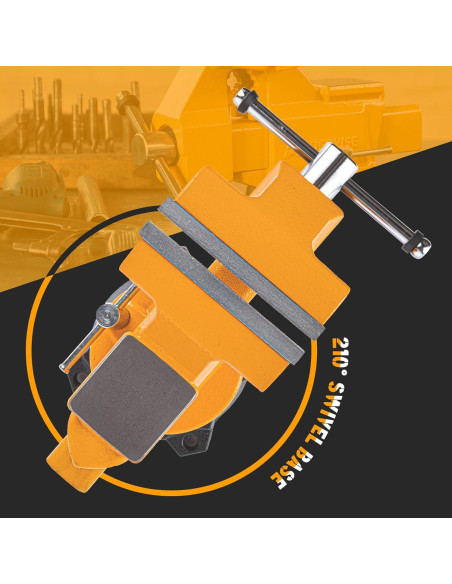 Prensa de Banco AROEDVISE 4.5" Giratoria Industrial 1500kg