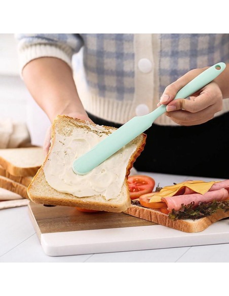 Juego de Espátulas de Silicona YAJUYANG 5 Piezas Multicolor