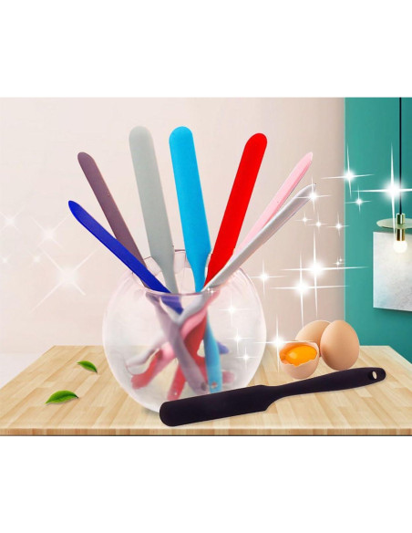 Juego de Espátulas de Silicona YAJUYANG 5 Piezas Multicolor