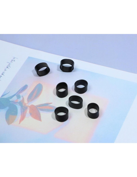 200 Correas de Silicona Negras ONLYKXY para Cables 8x5mm