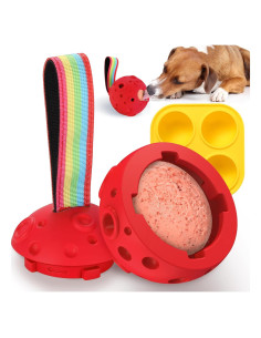 Juguete Masticable Rellenable para Perros Larimuer Rojo
